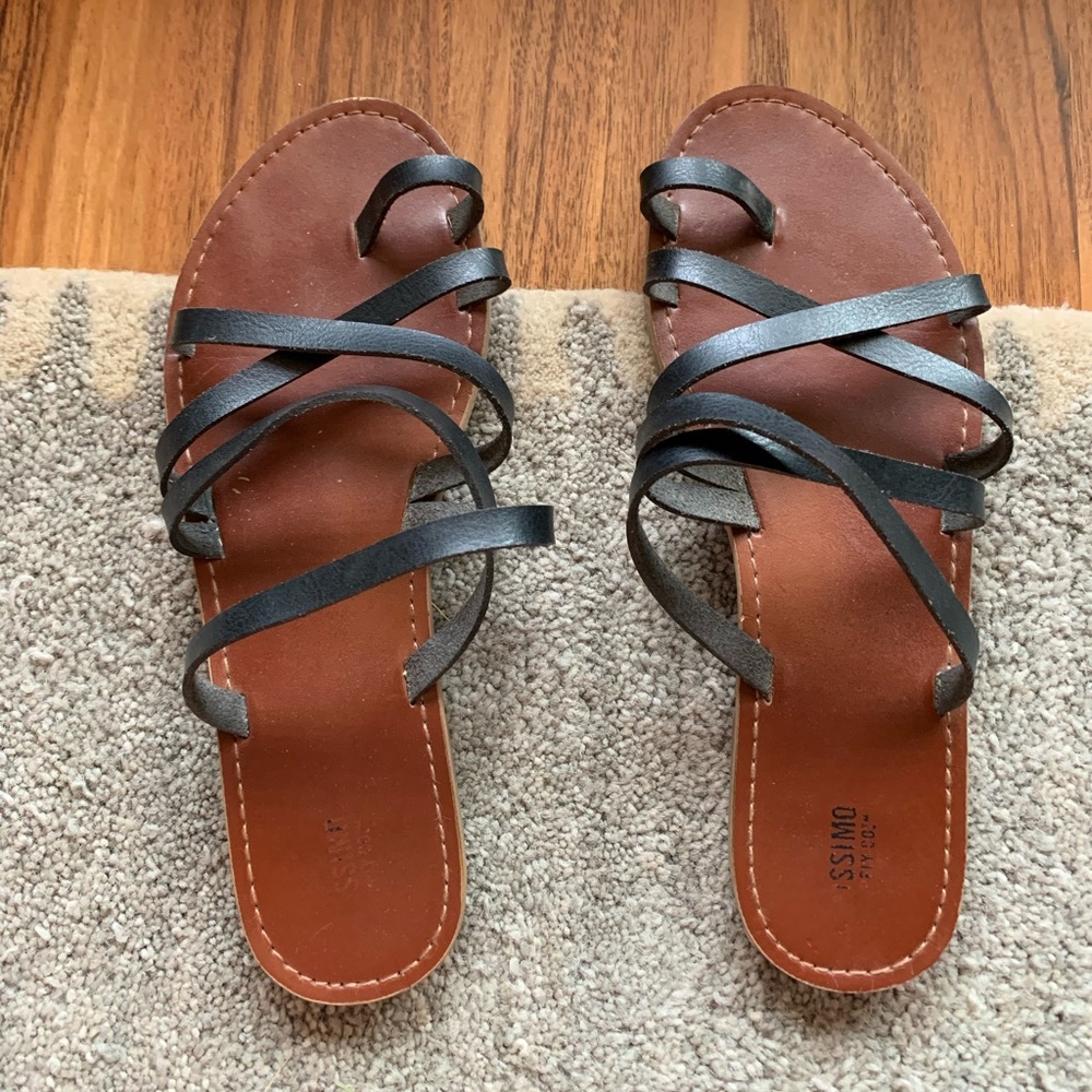 Black Strappy Sandals